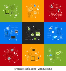 technology sticker infographic