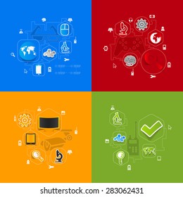 technology sticker infographic