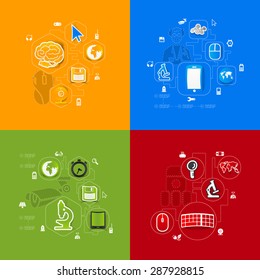 technology sticker infographic
