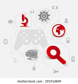 technology sticker infographic