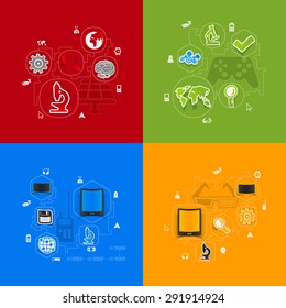 technology sticker infographic