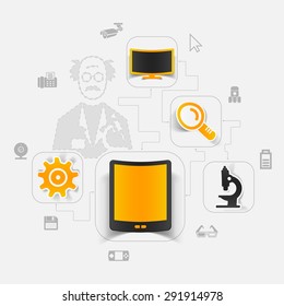 technology sticker infographic