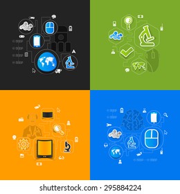 technology sticker infographic