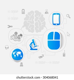 technology sticker infographic