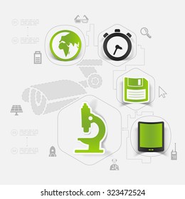 technology sticker infographic