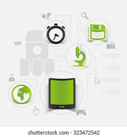 technology sticker infographic