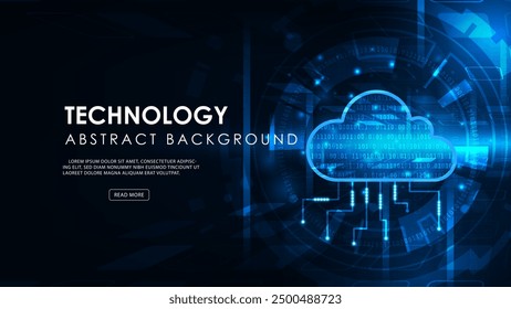 Concepto de nube de almacenamiento de Tecnología. Fondo de alta tecnología de almacenamiento en línea de la red de intercambio de datos.