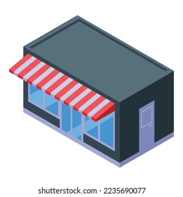 Technology store icon isometric vector. Retail shop. Electronic mall