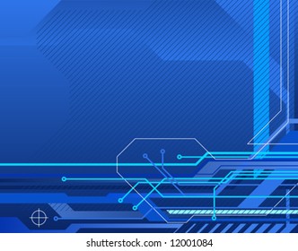 technology style abstract background with electrical connection