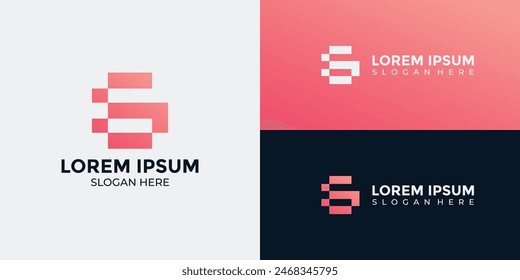 logotipo de letra de estilo tecnológico G
