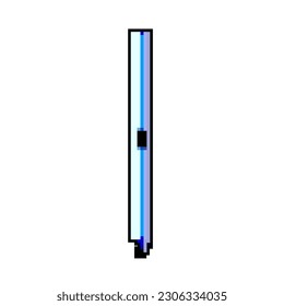 vector retro de arte de lápiz stylus pen game de tecnología. dibujo de computadora bit, lápiz de lápiz de lápiz de tecnología digital tablet. ilustración vintage antigua