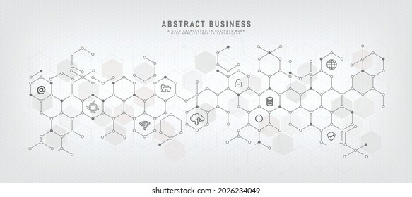 IT technology and support vector illustration with concepts with icons related to digital networks used in business and cybersecurity services software application Server and Wireless