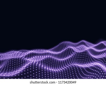 Technology surface - vector illustration