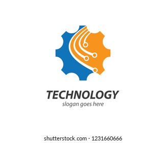 Technology symbol illustration