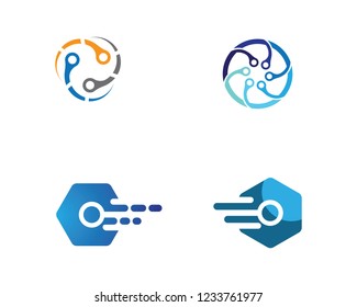 Technology symbol illustration