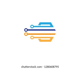 Technology symbol illustration