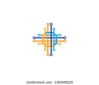 Technology symbol illustration
