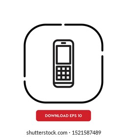 Technology symbol, Mobile phone outline vector icon