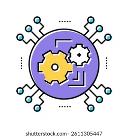 technology system color icon vector. technology system sign. isolated symbol illustration