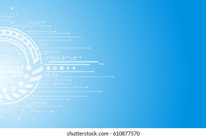 Technology tech background abstract vector 