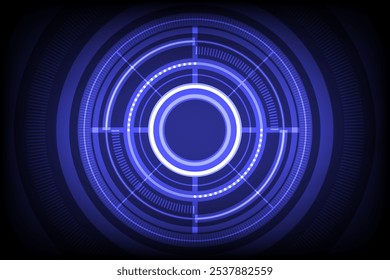 Transformación digital del Vector de fondo del círculo tecnológico de la Tecnología