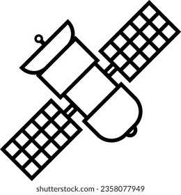 Tecnología. Icono técnico. Icono de satélite