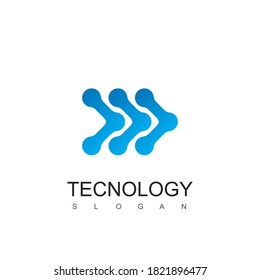 Technology Tech Logo Design Vector Modern Stock Vector (Royalty Free ...