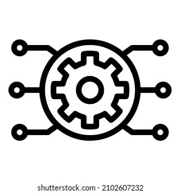 technology techno cog gear core website webpage homepage web development icon