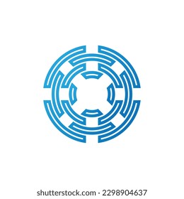 technology teh logo modern design vector