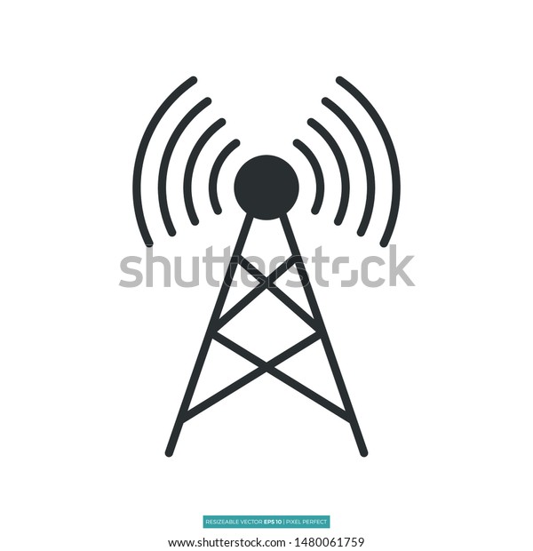 Technology Telecommunications Icon Vector Illustration Logo Stock ...