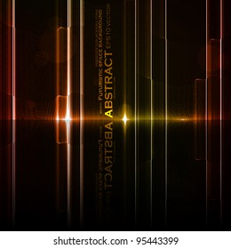 Technology template. Neon abstract, reflection lines vector backgrounds eps10