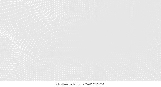 Technology texture background with wavy light lines white dots.abstract big data digital pattern.