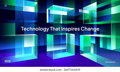 Projeto de ilustração vetorial multicolor de fundo baseado em tecnologia