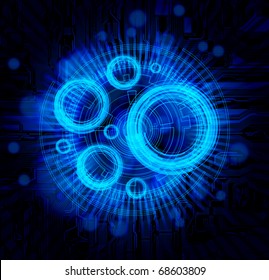 Technology theme vector background. eps10