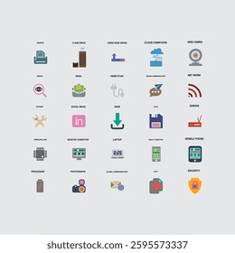 Technology today digital Network Icons Best EPD file for Downloads