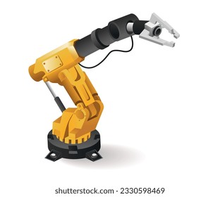 Technology Tool robotic arm clamp industrial packaging industry with artificial intelligence