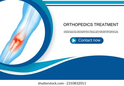 Technology for treatment of wrist elbow and arm joint bone injury. Abstract traumatology and orthopedics. Medical science in the hospital for body joints.