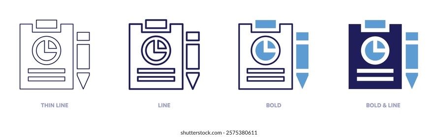 Technology trends icon in 4 different styles. Thin Line, Line, Bold, and Bold Line. Duotone style. Editable stroke.