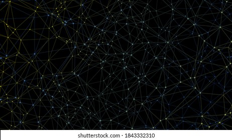 Technology triangular background. Worldwide communication. Vector illustration