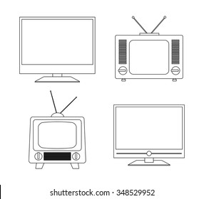 Technology TV screen graphic icon design, vector illustration eps10