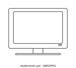 Technology TV screen graphic icon design, vector illustration eps10
