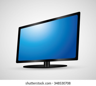Technology TV screen graphic icon design, vector illustration eps10