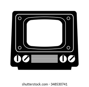 Technology TV screen graphic icon design, vector illustration eps10