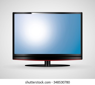 Technology TV screen graphic icon design, vector illustration eps10
