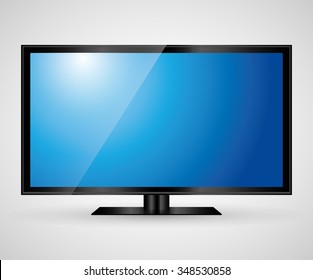 Technology TV screen graphic icon design, vector illustration eps10