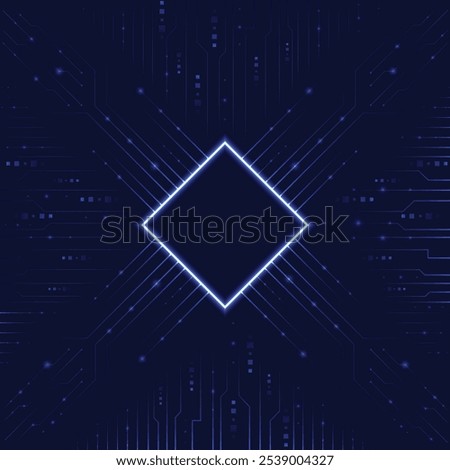 Technology type background deisgn (neon effect)