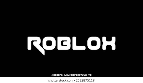 Technology typography alphabet fonts with bold style. Vector illustration and tech font. Abstract minimal modern sport, simple, fashion, digital, future creative alphabet font.
