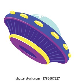 Technology ufo icon. Cartoon of technology ufo vector icon for web design isolated on white background