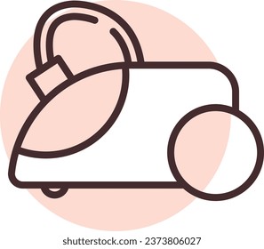 Technology vacuume, illustration or icon, vector on white background.