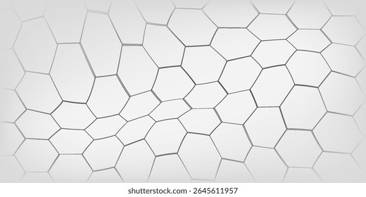 Technology vector abstract background with hexagons mesh, 3D abstraction of nanotechnology and science, electronics and digital style, wire net dimensional perspective.
See less